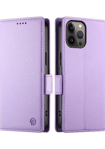 IPhone 13 Için Flip Case Pro Max Kartvizit Yuvaları Cüzdan Günlük Kullanım Flip (Yurt Dışından)