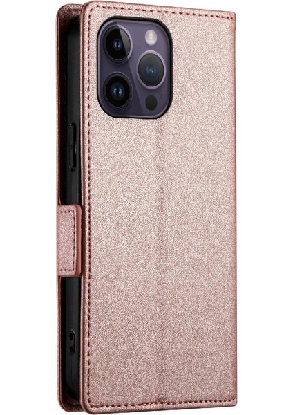 IPhone 14 Için Flip Case Pro Max Cüzdan Flip Kartvizit Yuvaları Günlük Kullanım (Yurt Dışından)