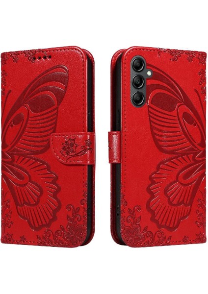 Kredi Kartı Yuvası Kabartmalı Yüksek ile Samsung Galaxy Credit 5g Için Flip Case (Yurt Dışından)