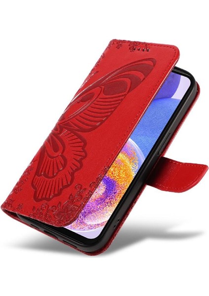 Samsung Galaxy Flip 5G/A52S 5g Ayrılabilir El Kayışı Kabartmalı Için Flip Case (Yurt Dışından)