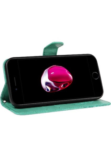 IPhone 6 Için Flip Case Artı/6s Artı Kredi Kartı Yuvası ile Kabartmalı El (Yurt Dışından)