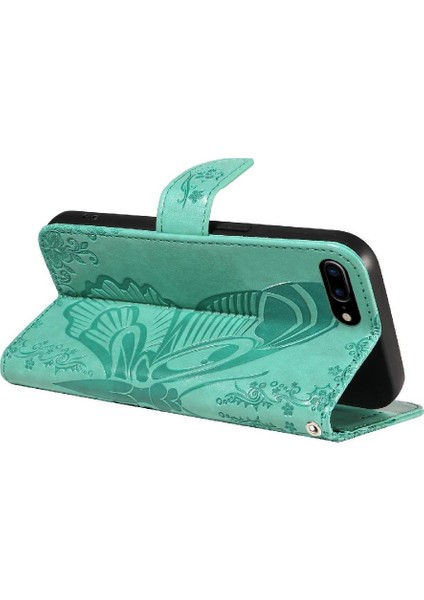 IPhone 6 Için Flip Case Artı/6s Artı Kredi Kartı Yuvası ile Kabartmalı El (Yurt Dışından)