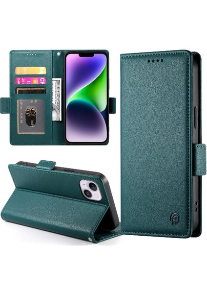 IPhone 14 Için Flip Case Artı Flip Kartvizit Yuvaları Günlük Kullanım Cüzdan (Yurt Dışından)