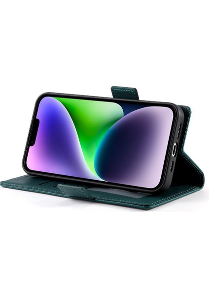 IPhone 14 Için Flip Case Artı Flip Kartvizit Yuvaları Günlük Kullanım Cüzdan (Yurt Dışından)