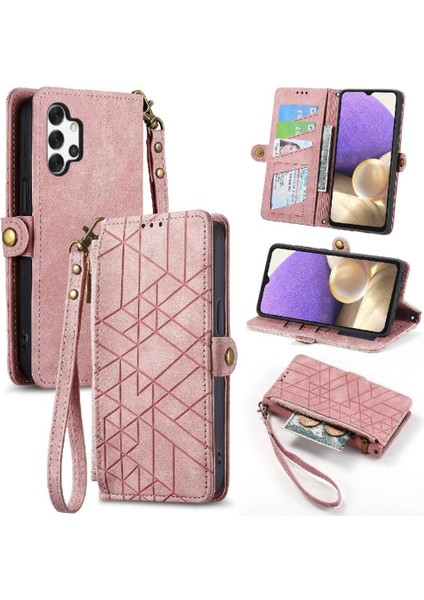 Samsung Galaxy A32 5g Için Flip Case Deri Kılıf Darbeye Cüzdan Flip (Yurt Dışından)