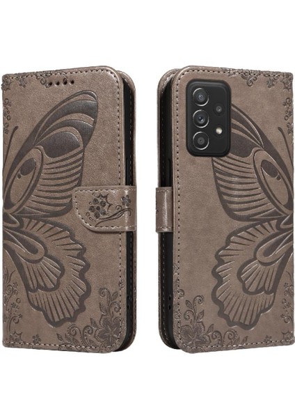 YH Mall Samsung Galaxy Flip 5G/A52S 5g Ayrılabilir El Kayışı Kabartmalı Için Flip Case (Yurt Dışından)