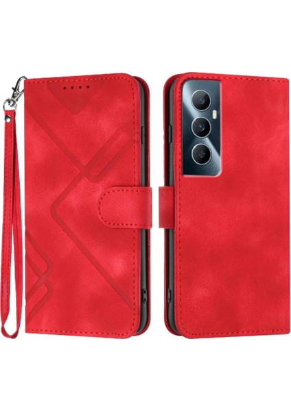 Kart Yuvası Standı Manyetik Kapak Flip Cüzdan ile Realme C65 Için Flip Case (Yurt Dışından)
