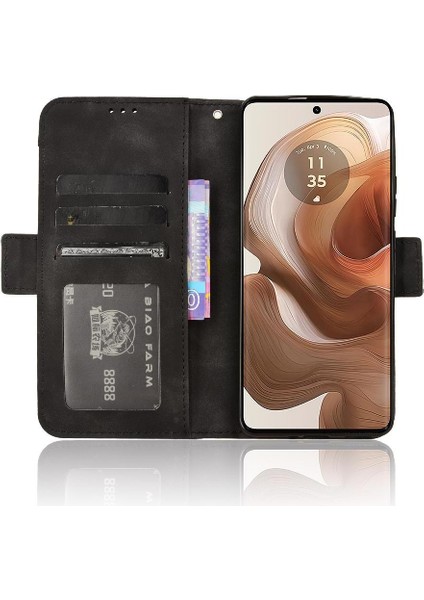 Motorola Moto X50 Deri Cüzdan Kapak Manyetik Kapatma Kartı Için Kılıf (Yurt Dışından) modelleri