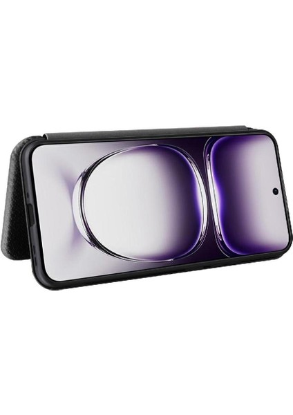 Oppo Oppo 12 5g Manyetik Karbon Fiber Tam Koruma Flip Case Için Flip Case (Yurt Dışından) fiyatları