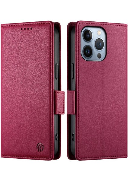 IPhone 13 Pro Günlük Kullanım Için Flip Case Cüzdan Kart Yuvaları Flip Iş (Yurt Dışından)