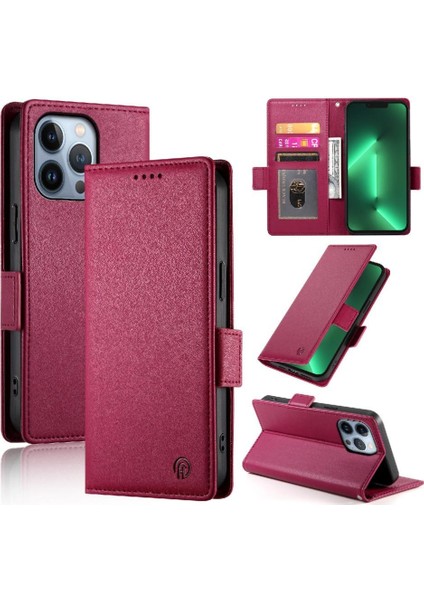 IPhone 13 Pro Günlük Kullanım Için Flip Case Cüzdan Kart Yuvaları Flip Iş (Yurt Dışından)