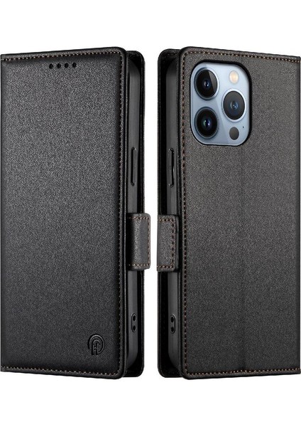 IPhone 13 Pro Günlük Kullanım Için Flip Case Cüzdan Kart Yuvaları Flip Iş (Yurt Dışından)