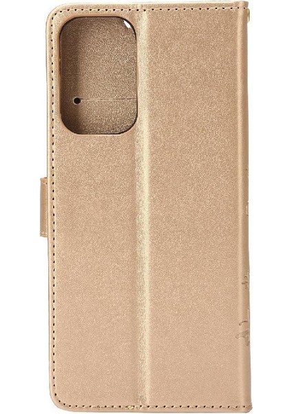 Samsung Galaxy Için Filp Durumda A52S 5g Bilek Kayışı Pu Deri Manyetik Kart (Yurt Dışından)