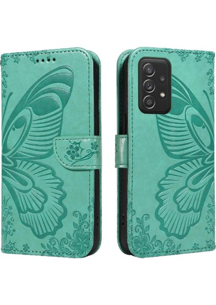 Samsung Galaxy Flip 5G/A52S 5g Ayrılabilir El Kayışı Kabartmalı Için Flip Case (Yurt Dışından)
