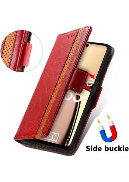 Realme C65 Çok Renkli Ekleme Iş Cüzdan Çoklu Kart Için Flip Case (Yurt Dışından) modelleri