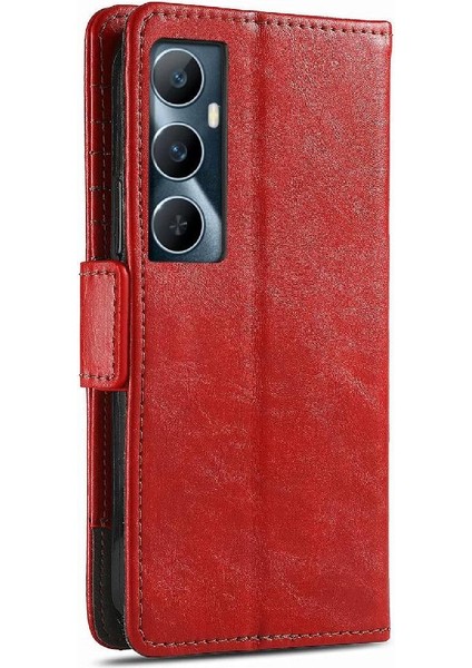 Realme C65 Çok Renkli Ekleme Iş Cüzdan Çoklu Kart Için Flip Case (Yurt Dışından) fırsatları