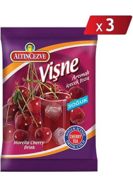 Vişne Aromalı Içecek Tozu Soğuk 450 G - 3lü Paket