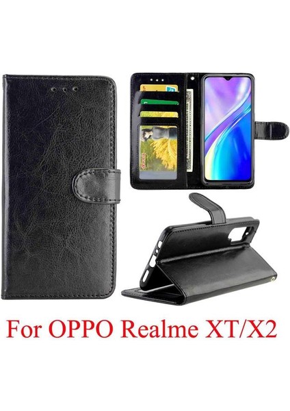 Realme Xt Için Flip Case/realme X2 Kart Tutucu Darbeye Manyetik Kapatma (Yurt Dışından) fırsatları