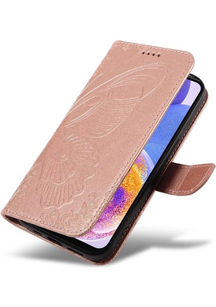 YH Mall Samsung Galaxy Flip 5G/A52S 5g Ayrılabilir El Kayışı Kabartmalı Için Flip Case (Yurt Dışından)