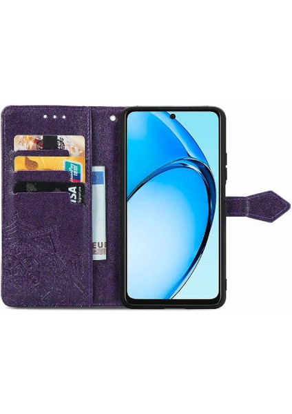 Oppo A60 4g Için Flip Case Basit Iş Zarif Desen Darbeye (Yurt Dışından) modelleri