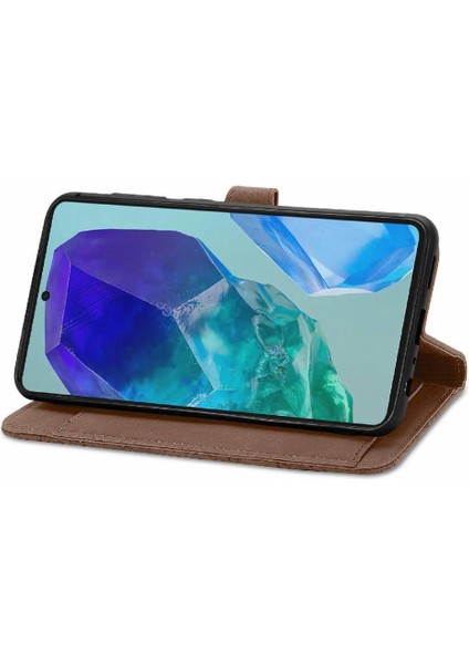 Samsung Galaxy M55 5g Flip Fermuar Tarzı Iş Cüzdan Yuvası Için Flip Case (Yurt Dışından)