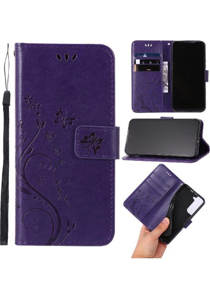 Samsung Galaxy S22 Artı 5g Için Filp Durumda Kart Tutucu Bilek Kayışı Kickstand (Yurt Dışından)