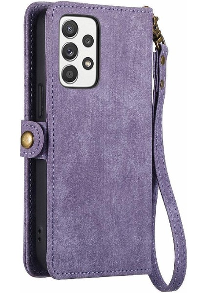 Samsung Galaxy Için Flip Case A52S 5g Darbeye Kapak Kapak Basit Cüzdan (Yurt Dışından)