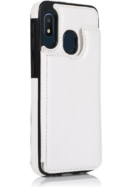 Cüzdan Kılıf Samsung Galaxy A20E / A10E Pu Deri Çift Manyetik (Yurt Dışından)