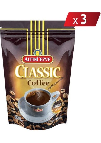 Classic Instant Klasik Hazır Kahve 100 gr - 3lü Paket