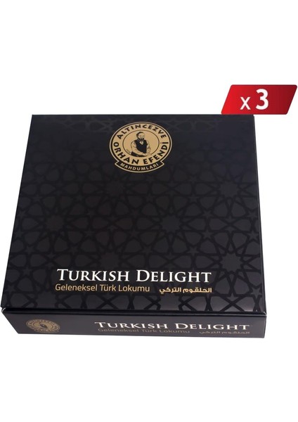 Orhan Efendi Kadayıflı Antep Fıstıklı Lokum 400 gr - 3lü Paket