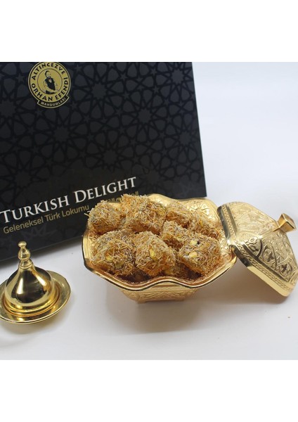 Orhan Efendi Kadayıflı Antep Fıstıklı Lokum 400 gr - 3lü Paket