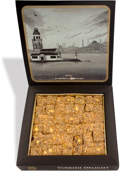 Orhan Efendi Kadayıflı Antep Fıstıklı Lokum 200 gr - 3lü Paket