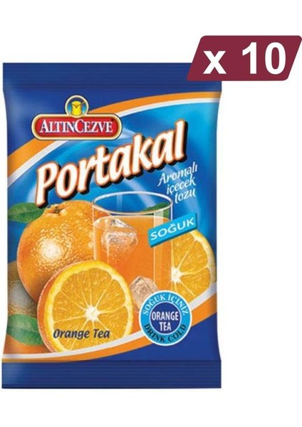 Portakal Aromalı Içecek Tozu - Soğuk 450 G - 10LU Paket