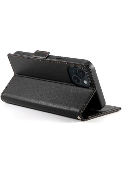 IPhone 15 Için Flip Case Günlük Kullanım Kart Yuvaları Flip Iş Cüzdan (Yurt Dışından) fırsatları