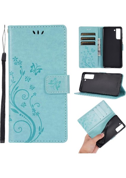 Samsung Galaxy S21 Için Kickstand Durumda Kart Tutucu Manyetik Kapatma Pu (Yurt Dışından)