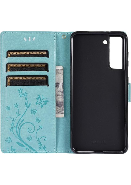 Samsung Galaxy S21 Için Kickstand Durumda Kart Tutucu Manyetik Kapatma Pu (Yurt Dışından) modelleri