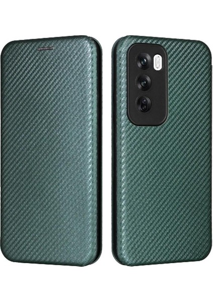 Oppo Oppo 12 5g Manyetik Karbon Fiber Tam Koruma Flip Case Için Flip Case (Yurt Dışından)