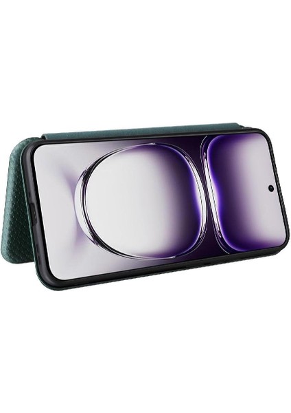 Oppo Oppo 12 5g Manyetik Karbon Fiber Tam Koruma Flip Case Için Flip Case (Yurt Dışından) fiyatları