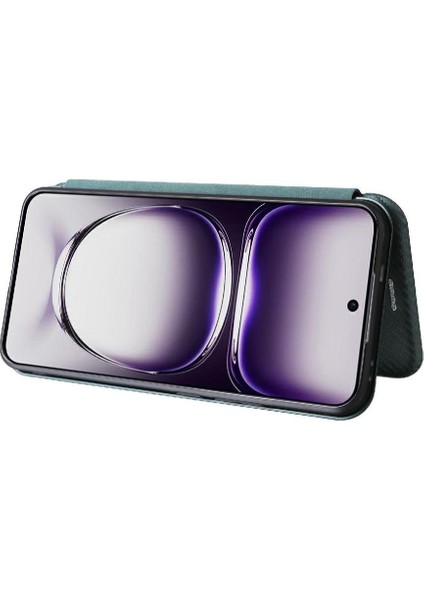Oppo Oppo 12 5g Manyetik Karbon Fiber Tam Koruma Flip Case Için Flip Case (Yurt Dışından) fırsatları