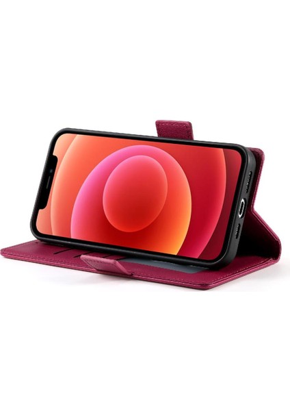 IPhone 12 Cüzdan Günlük Kullanım Için Flip Case Kart Yuvaları Flip Iş (Yurt Dışından)