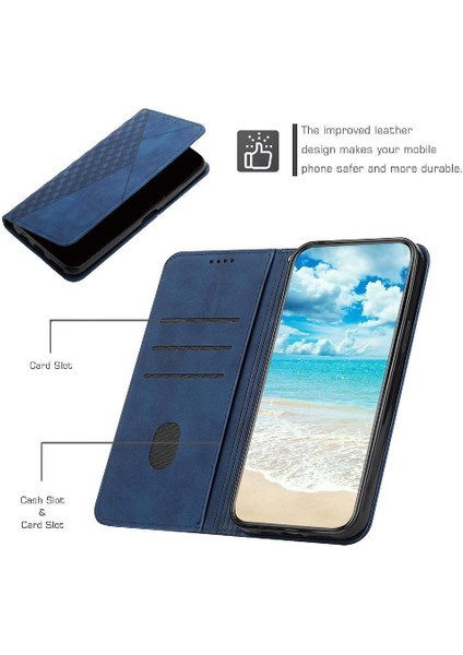 Realme C63 Pu Deri Kart Ekleme Kickstand Cüzdan Için Flip Case (Yurt Dışından)