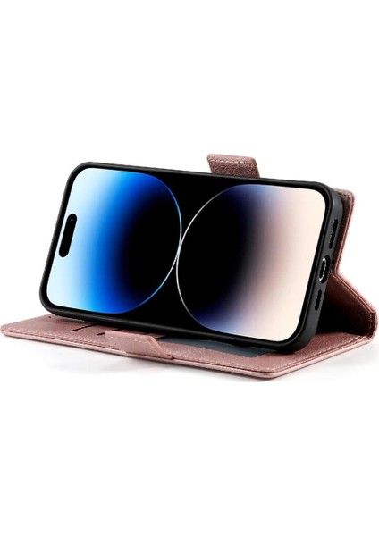 IPhone 14 Pro Günlük Kullanım Için Flip Case Kart Yuvaları Cüzdan Çevirme Iş (Yurt Dışından)