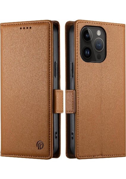 IPhone 14 Pro Günlük Kullanım Için Flip Case Kart Yuvaları Cüzdan Çevirme Iş (Yurt Dışından)