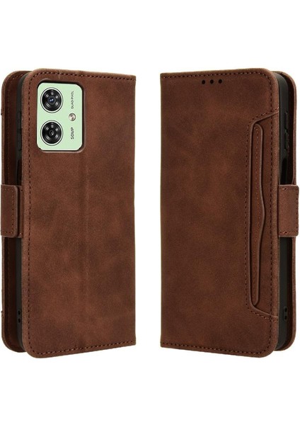 Motorola Moto G54 5g Deri Cüzdan Kapak Manyetik Kapatma Kartı (Yurt Dışından)