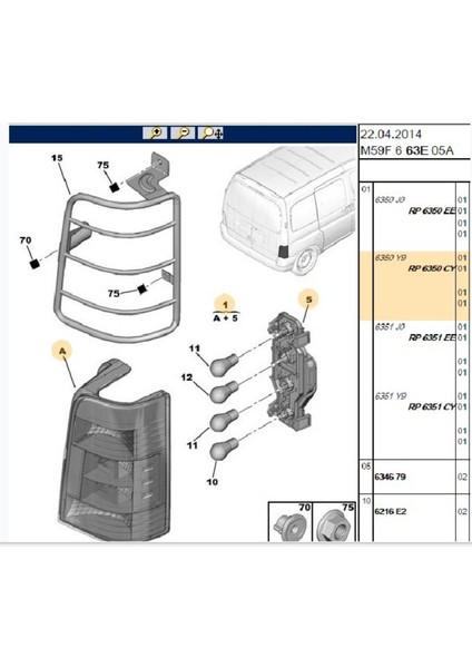 Sol Stop Tek Kapı Partner Berlingo Dw8 (511127-6350.CY-P4201)