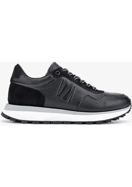 Noa Erkek Siyah Hakiki Deri Sneakers & Spor Ayakkabı 381 19566 Erk Ayk Y24