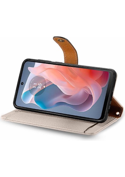 Motorola Moto G Oynamak Için Flip Case 2024 Deri Kılıf Aşk Darbeye (Yurt Dışından)