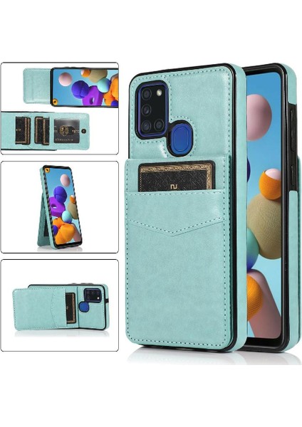 Samsung Galaxy A21S Premium Kılıf Cüzdan ile Uyumlu (Yurt Dışından)