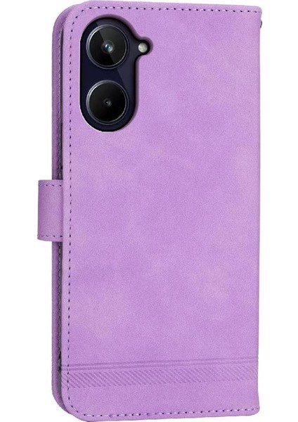 Realme 10 Pro 5g Manyetik Kapatma Bileklik Premium Kart Için Flip Case (Yurt Dışından)