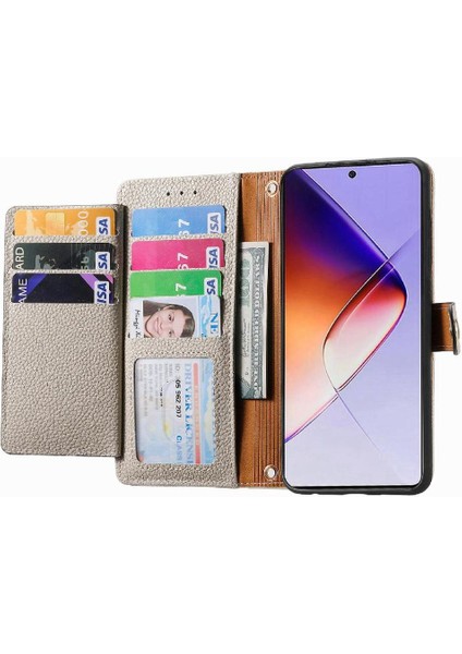 Infinix Not 40 Fermuar Cüzdan Için Flip Case Darbeye Deri Kılıf Aşk (Yurt Dışından)